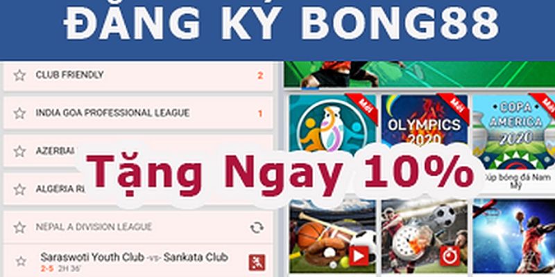Các lỗi đăng ký BONG88